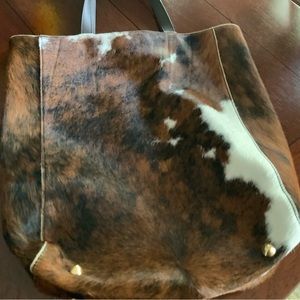 Mark and Graham calf hair shoulder bag/tote